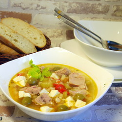 СУП ИЗ РК с брынзой и оливками