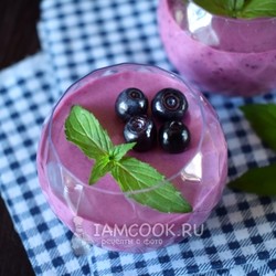 Черничный мусс (десерт) — рецепт с фото