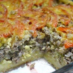 Нереально вкусный мясной пирог из картофельного теста