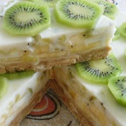 Йогуртовый тортик с фруктами, который не надо выпекать