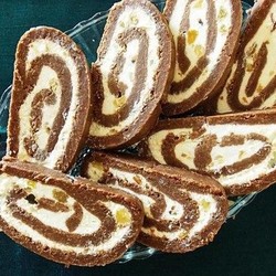 Рулет из печенья без выпечки