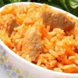 Плов на сковороде со свининой