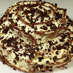 Торт за 15 минут с выпечкой - СВЧ