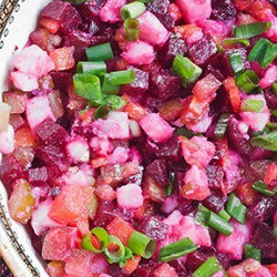 Винегрет с грибами