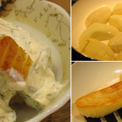 Вкуснейшая и простая жареная картошка под соусом.