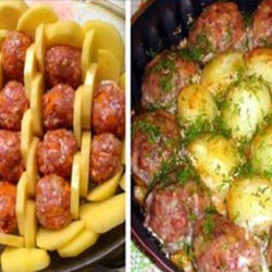 Очень сытная запеканка из картофеля и фарша