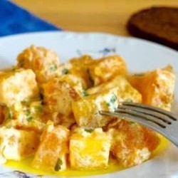 ТЫКВА В СМЕТАННО-ЧЕСНОЧНОМ СОУСЕ