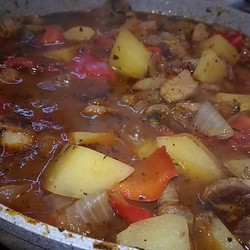 СВИНИНА+КАРТОШКА - Вкусная сковорода