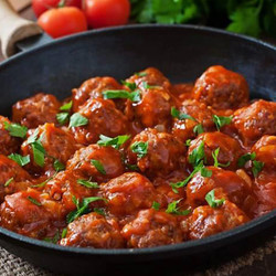 Кефтедес - тефтели в томатном соусе по-гречески