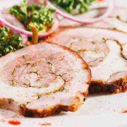 Рулет из брюшины свинины