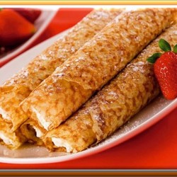 Ажурные блинчики с творожно-заварным кремом