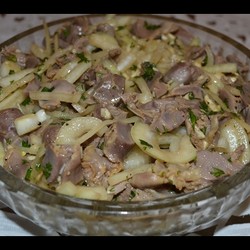 Маринованные куриные желудки