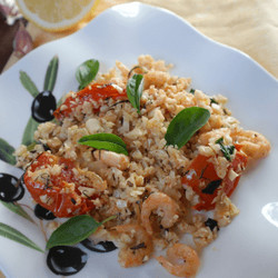 Цветная капуста с чесночными креветками | Ленивая кухарка