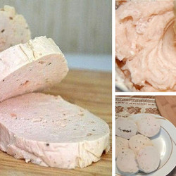 Нежная и вкусная домашняя колбаса из филе курицы