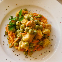 КУРИЦА + ЗЕЛ. ГОР. МП/К, ЧЕСНОК