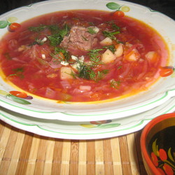 Быстрые щи из кв. капусты с тушёнкой