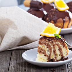 Чудесный торт "Зебра" на сметане