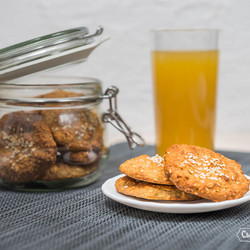 Овсяно-кунжутное С БАНАНОМ НА КЕФИРЕ