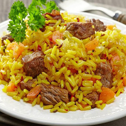 Плов с говядиной