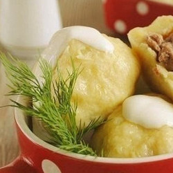 Клецки с мясом