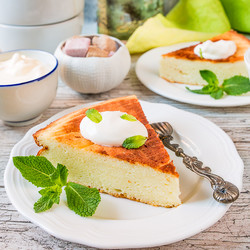 Нежная творожная запеканка на манке на Вкусном Блоге