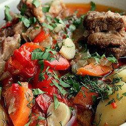 Хашлама из говядины с картофелем. Вкусное и сытное блюдо!