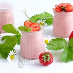 Клубнично-зефирный мусс