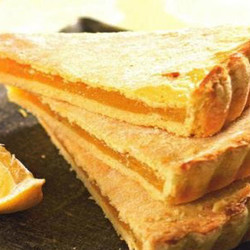 Лимонный пирог из песочного теста