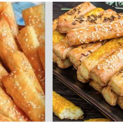 Часто пеку закусочные творожные палочки. Похрустеть их любит вся семья!