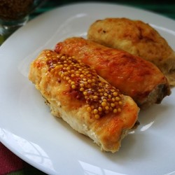 Куриные рулетики с грибами