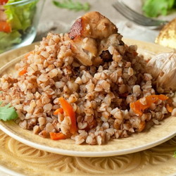 Плов из гречки "по-русски"