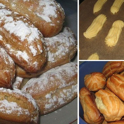 Эклеры с заварным кремом. Очень просто приготовить!