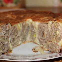 ПИРОГ ИЗ ЛАВАША С ФАРШЕМ