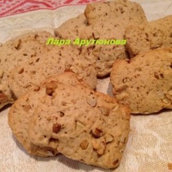 Кофейное печенье с грецкими орехами