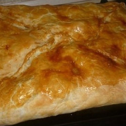 Греческий мясной пирог "Кубите" - СЛОЁНОЕ ТЕСТО