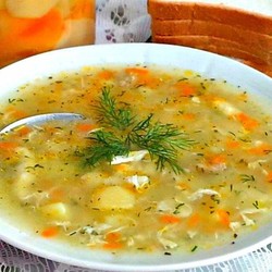 Суп-затируха — Как у бабушки в деревне