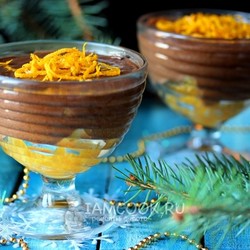 Шоколадный мусс с апельсином