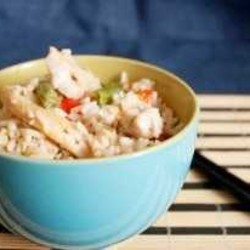 Чесночный рис с курицей в мультиварке Поларис