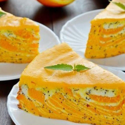 Нежная творожная запеканка с тыквой. Вкусная осеняя выпечка