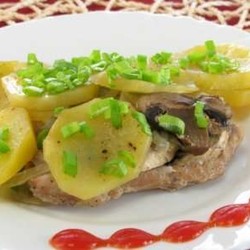 Свинина с грибами и картофелем, запеченная в фольге | Ленивая кухарка