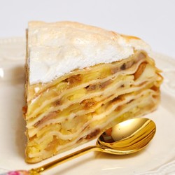 ДШ - Блинный пирог с яблоками и бананами