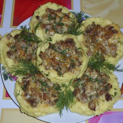 Картофельные ватрушки с мясом. Вкусное горячее блюдо из простых продуктов