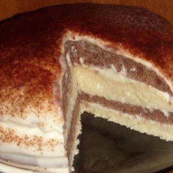 Торт «День и ночь», КРЕМ - СМЕТАННЫЙ