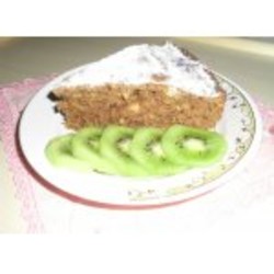 Творожный кекс на шоколадном пудинге