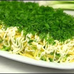 Салат"Сельдь под зеленой шубой"/Свежий Новый вкус!! – Vikka / Простые рецепты