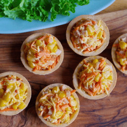 Тарталетки  с ветчиной