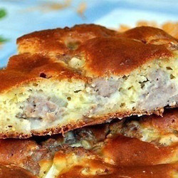 Пирог с мясом «Легче не бывает». Лучшего теста не встречала!