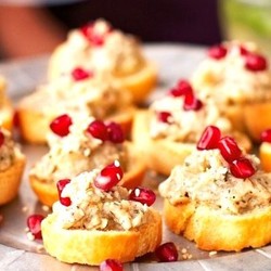 Простой Рецепт канапе с паштетом пошагово с фото