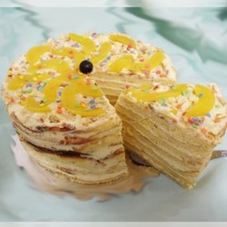 Винно-персиковый торт Нежность