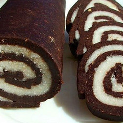 Рулет "Баунти" без выпечки